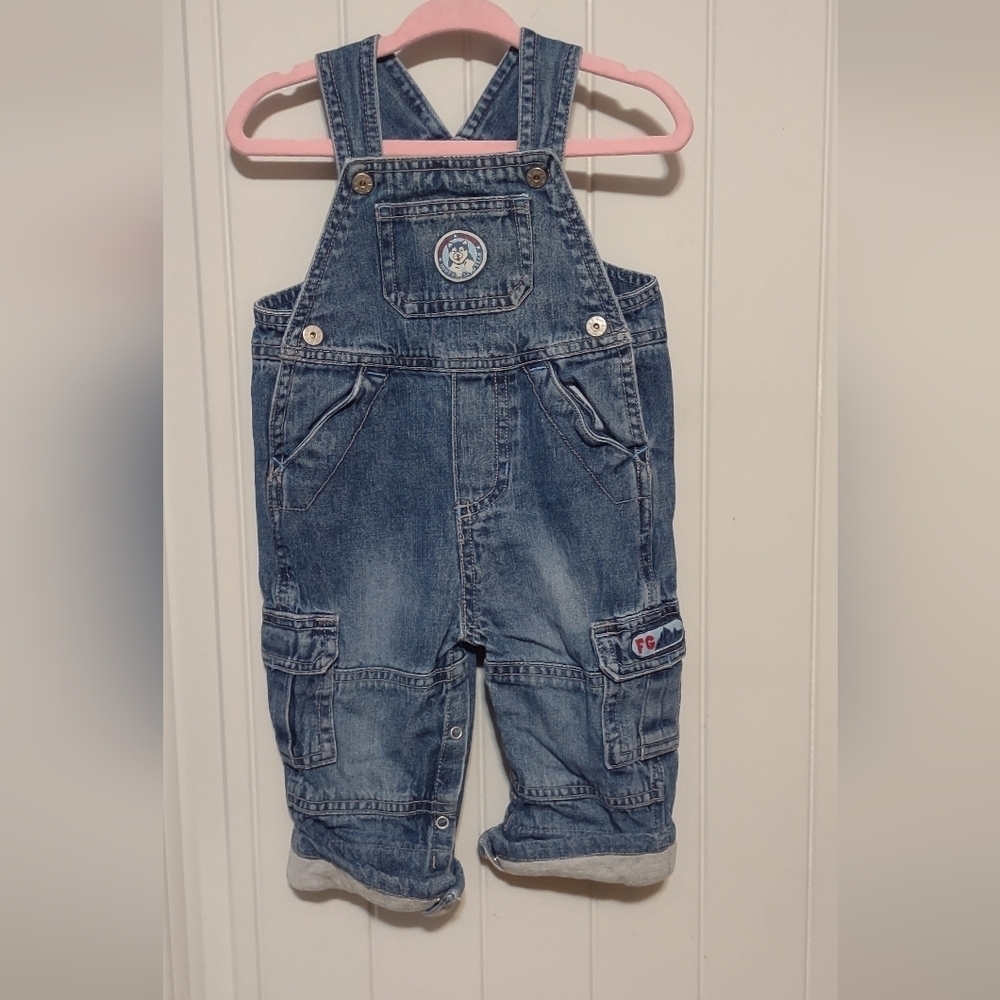 Vintage overalls for boys size 3/6M